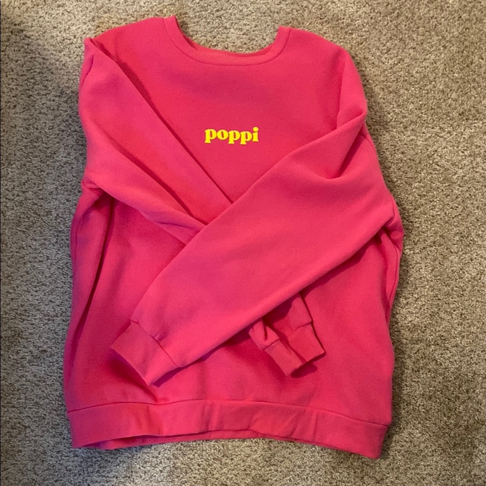 Target Pink and Yellow Crew Neck Sweater - Picture 3 of 4